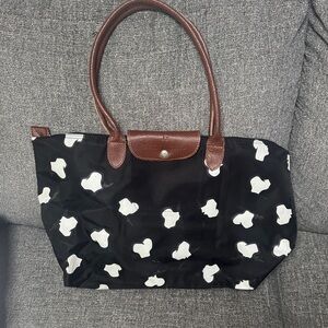 Stylish Black and White Tote Bag S.Florentino